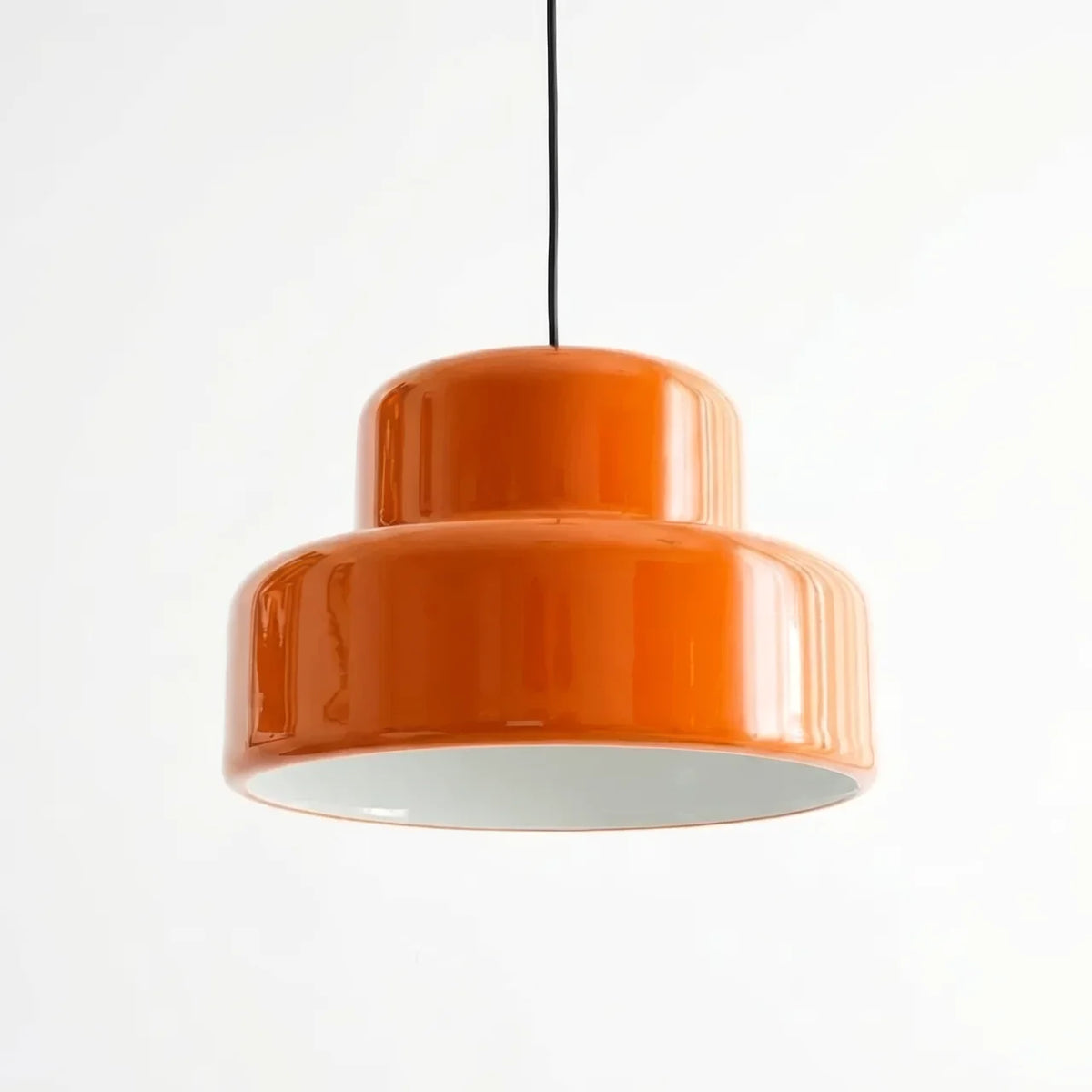 Coloured Glass Pendant Light, Bowl Form, Bauhaus Style
