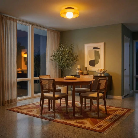 Bauhaus Glass Wall & Ceiling Light