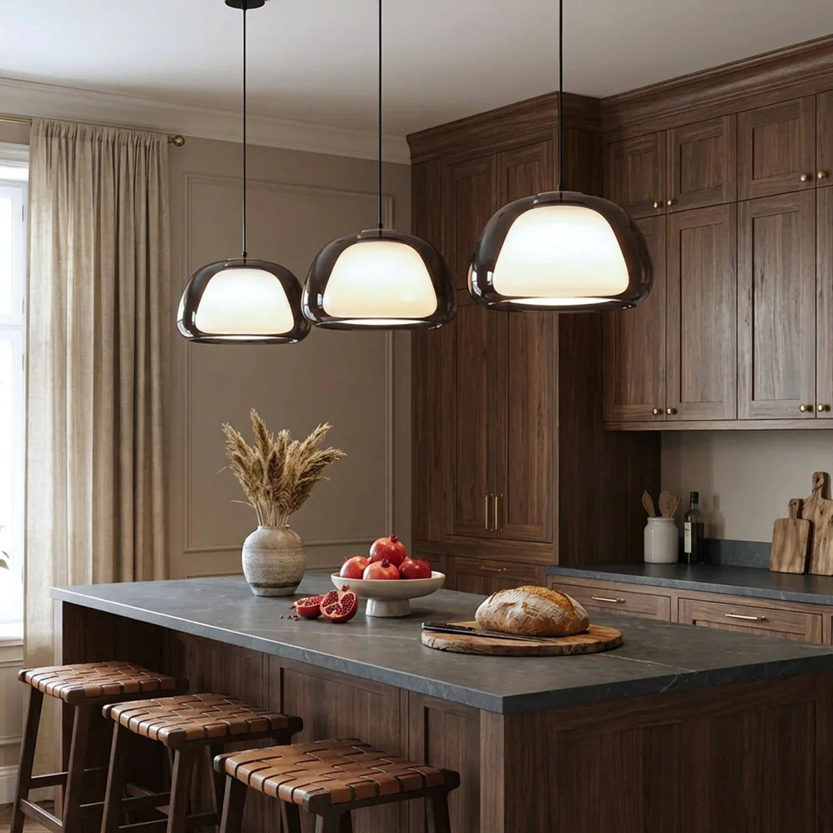 Glass Dome Ceiling Pendant Light