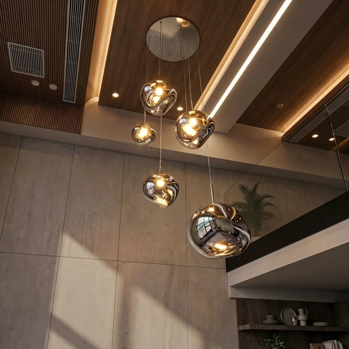 Irregular Cluster Pendant Light
