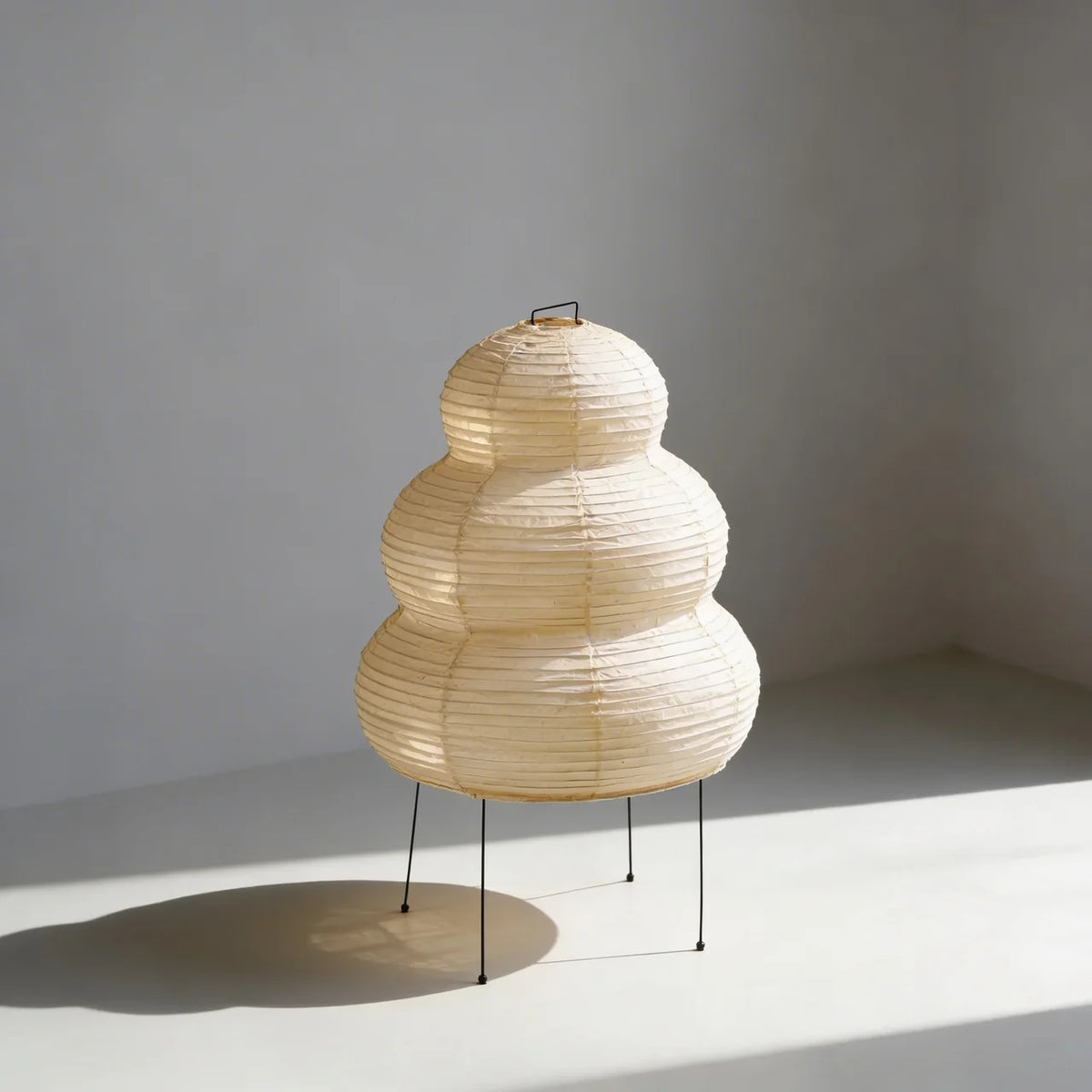 Layered Tiered Japandi Paper Floor Lamp