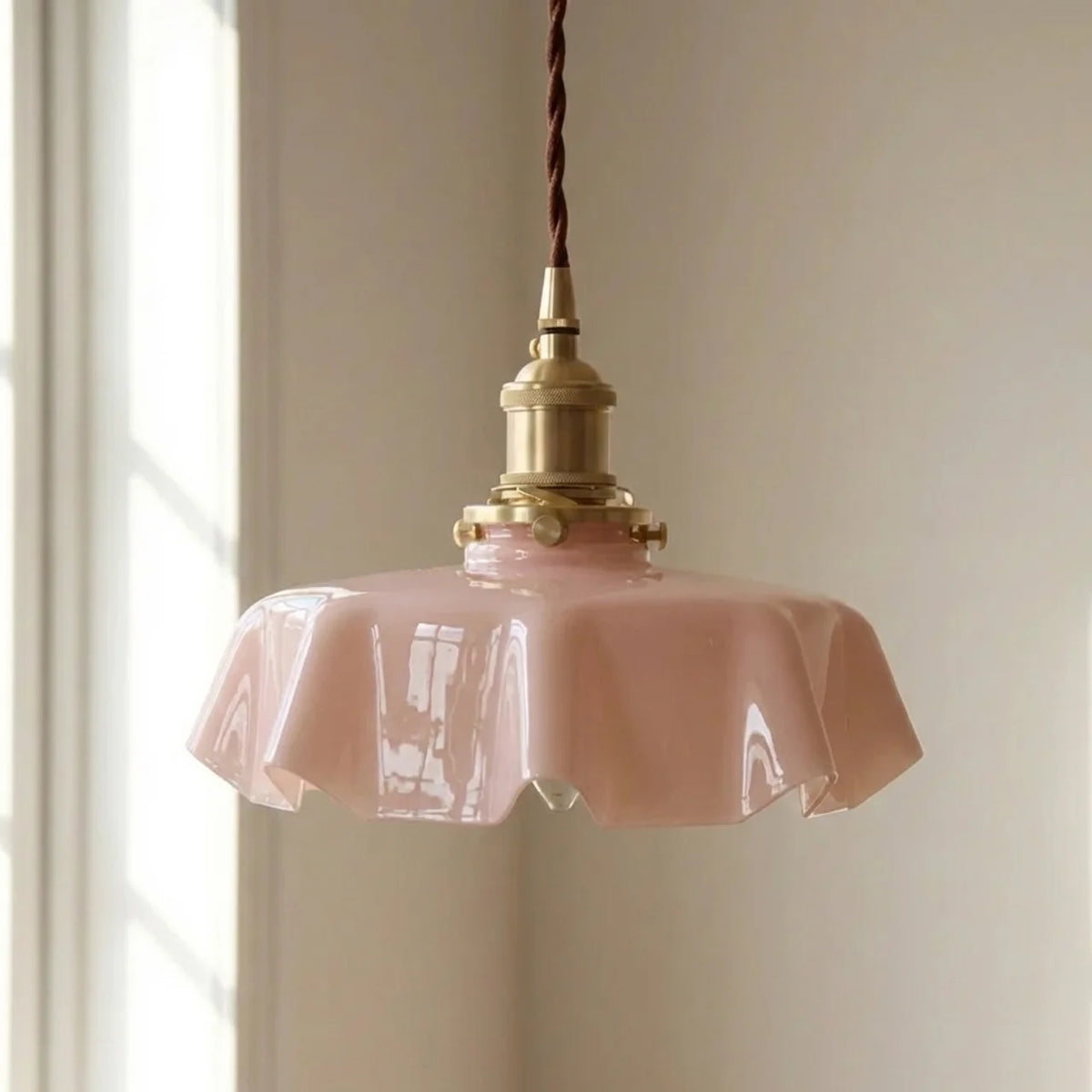 Art Deco Draped Glass Pendant Ceiling Light
