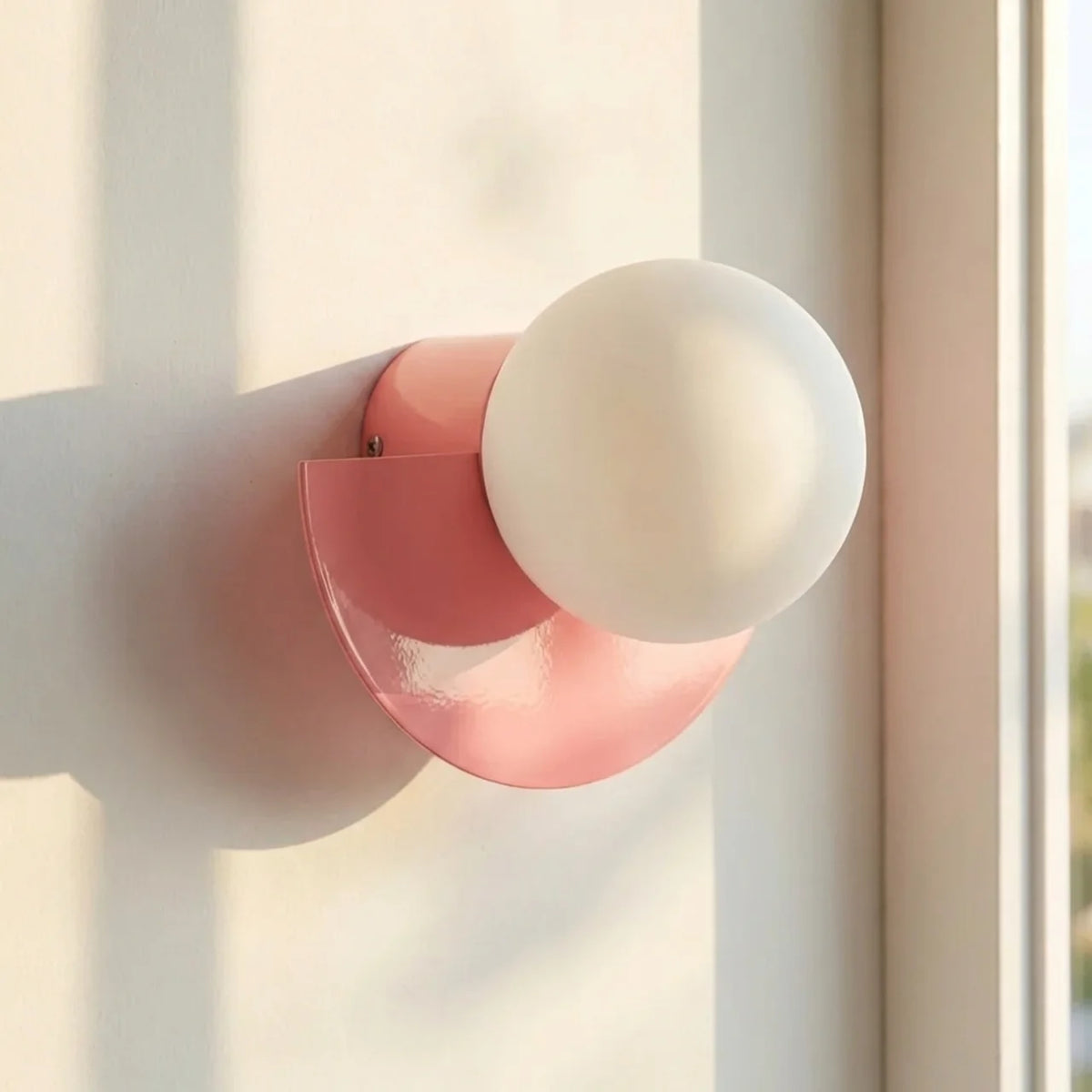 Wall Sconce Light Semi Circle Metal with Integrated LED