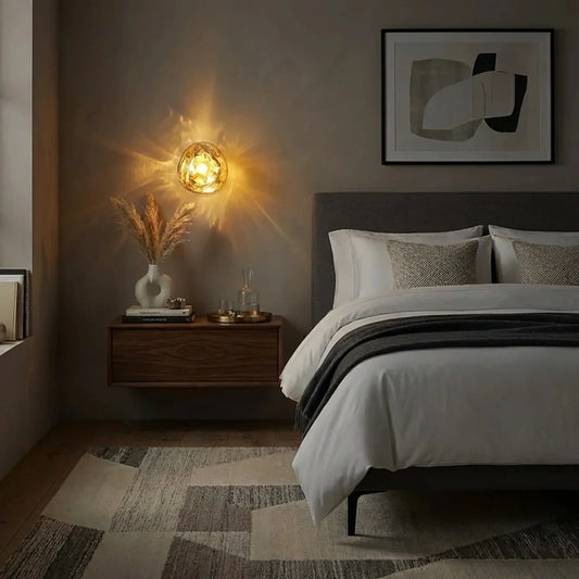 Asymmetric Fluid Form Wall Light