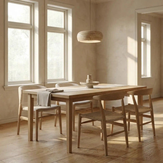 Travertine Pendant Light with Integrated LED