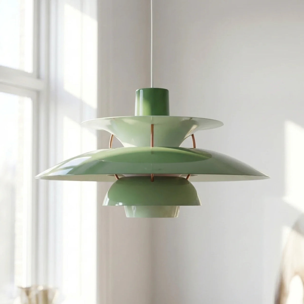 Danish Modern Layered Pendant Lighting