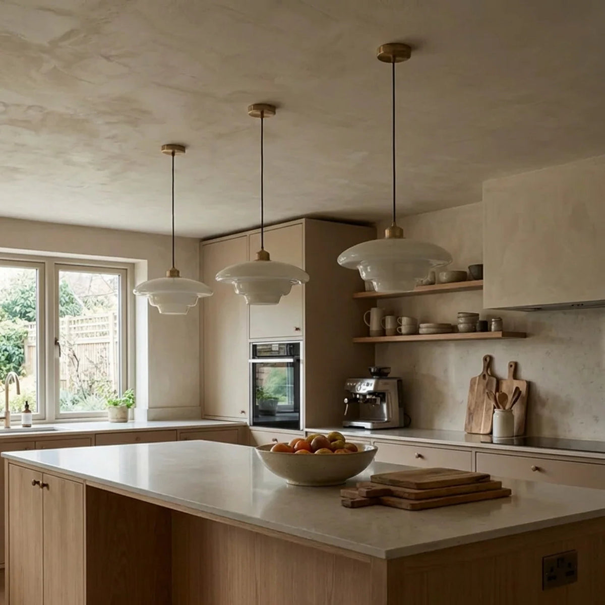 Vintage Clear Glass Pendant Light