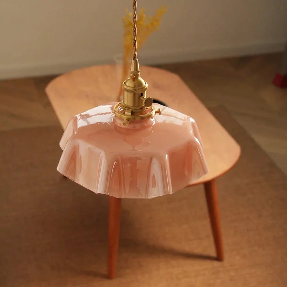 Art Deco Draped Glass Pendant Ceiling Light