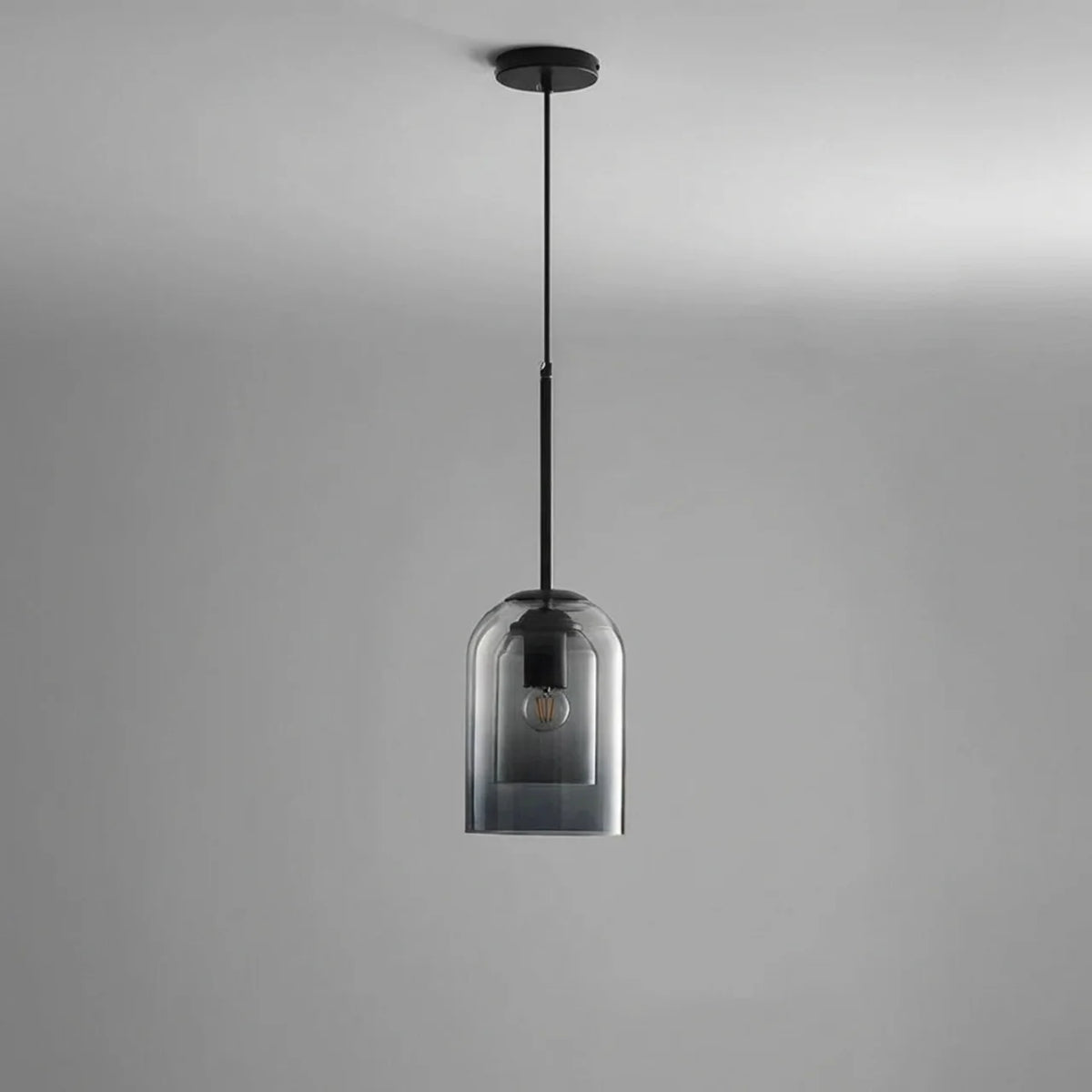 Double Glass Dome Pendant Light