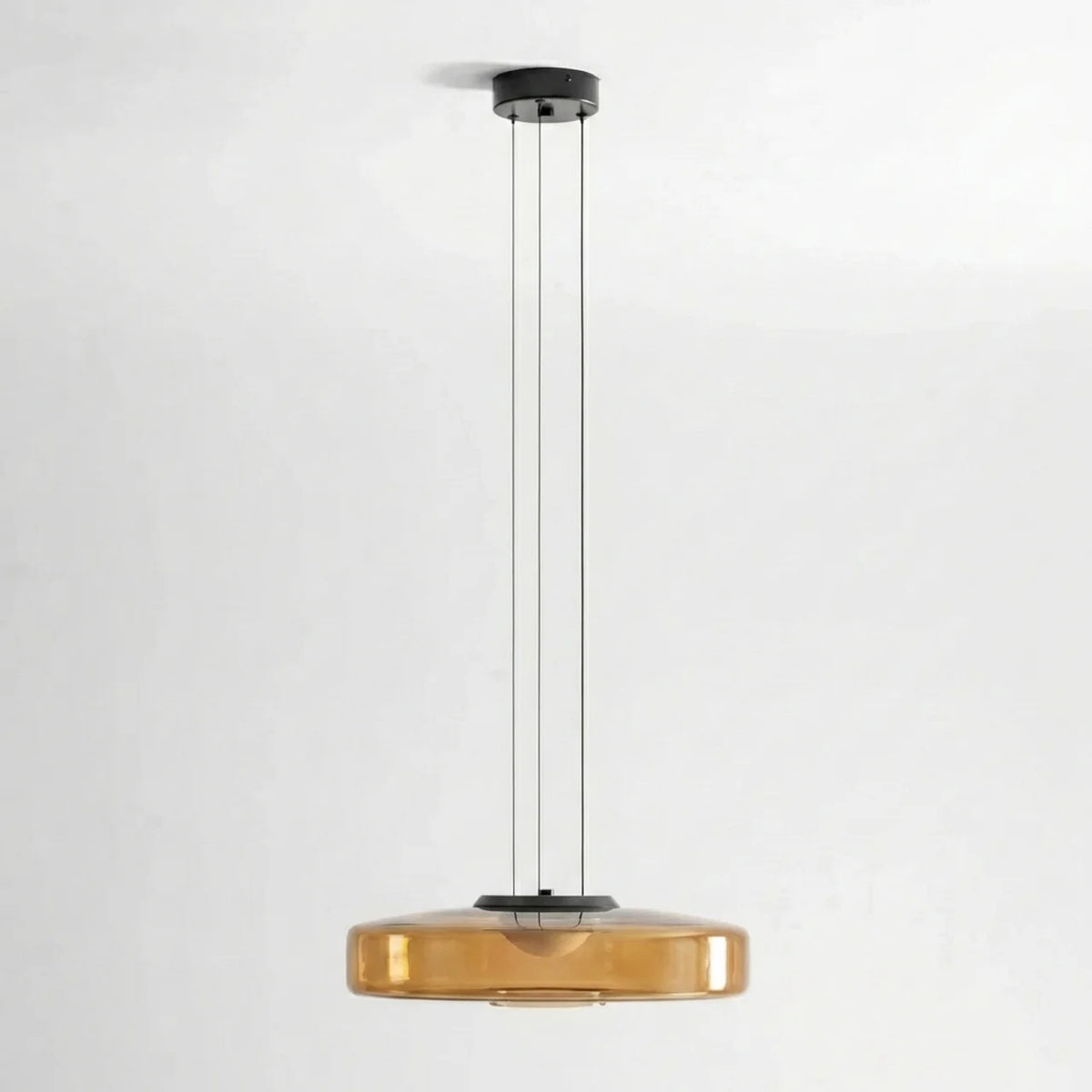 Tiered Glass Pendant Light with Integrated LED, Bauhaus Style
