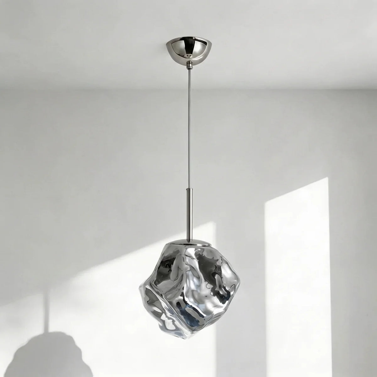 Molten Blown Glass Pendant Light