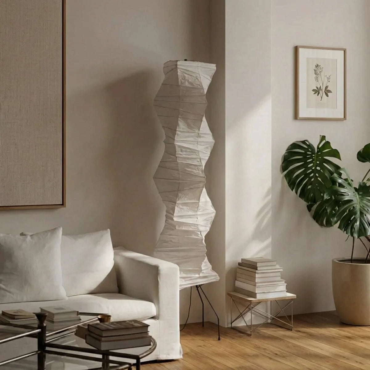Sculptural Layered Floor Lamp
