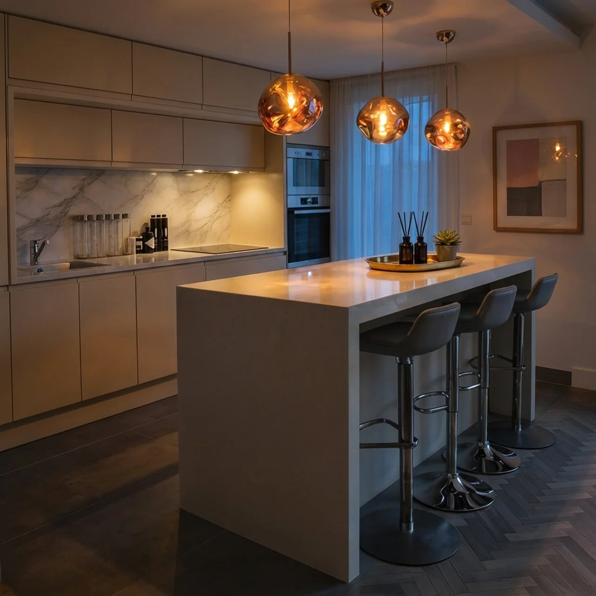 Sculptural Organic Form Pendant Light