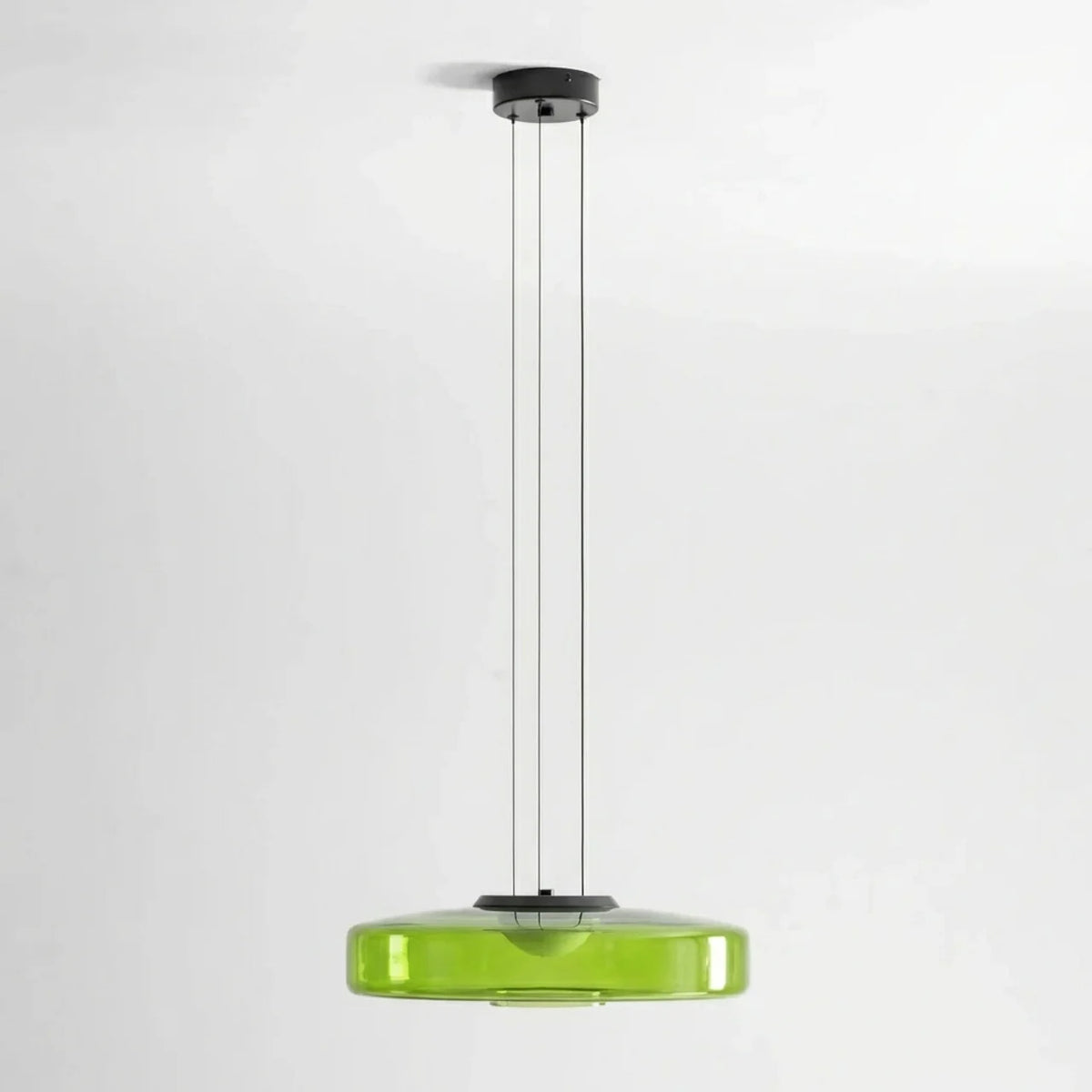 Tiered Glass Pendant Light with Integrated LED, Bauhaus Style