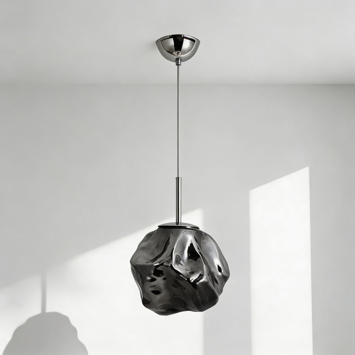 Molten Blown Glass Pendant Light