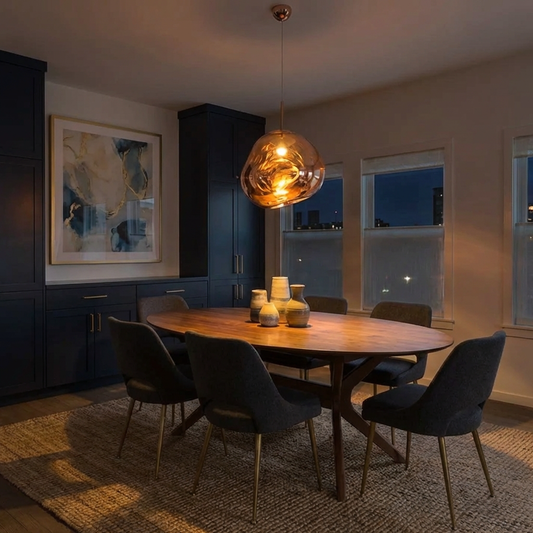 Sculptural Organic Form Pendant Light