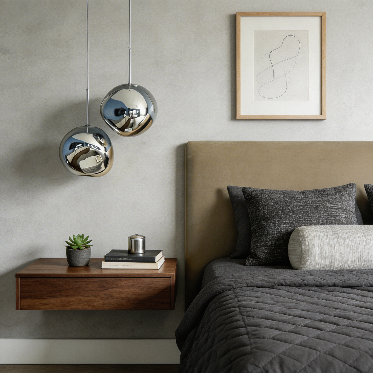 Sculptural Organic Form Pendant Light