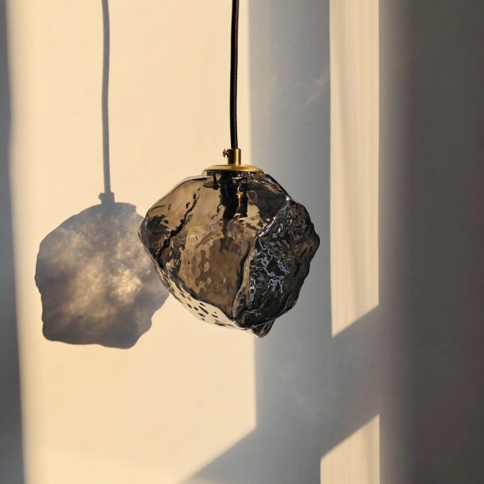 Organic Lava Glass Pendant Light