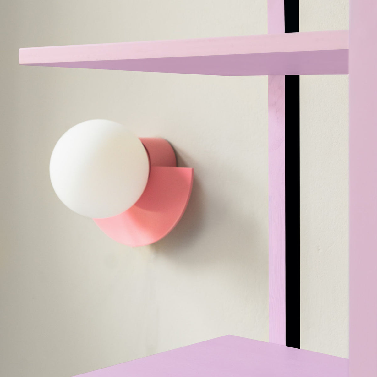 Wall Sconce Light Semi Circle Metal with Integrated LED